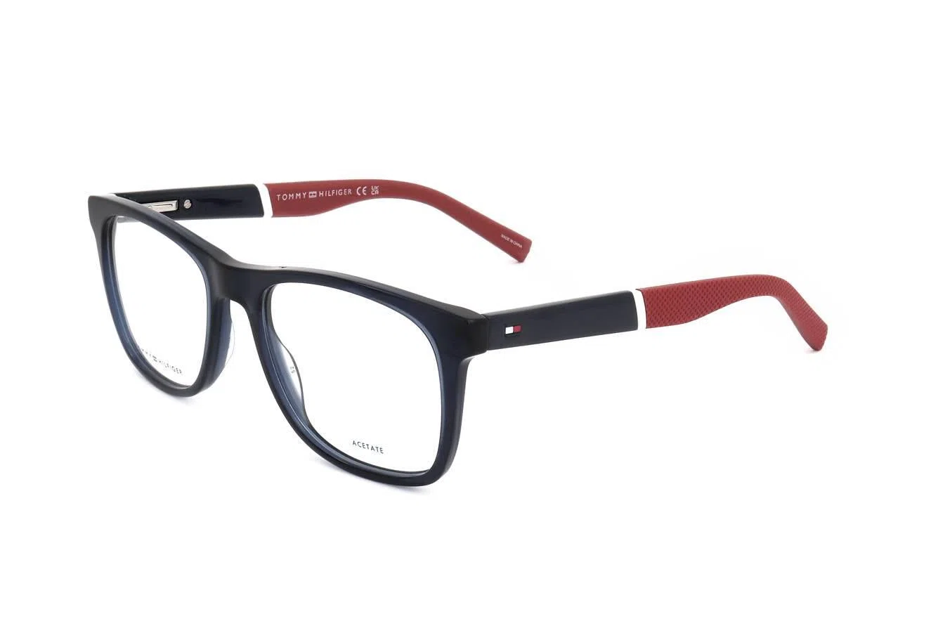 Tommy Hilfiger TH2046 Eyeglasses - BLUE RED - view 3